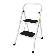 2 Step Ladder Portable Folding 2 Step Stool Heavy Duty Steel Ladder With Hand Rail And Anti-Slip Wide Pedal, Lightweight Stepladder For Home And Kitchen Use, 330lbs Capacity - 2 steps-steel - 查看 8