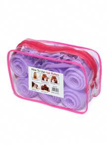30 Pcs Self-Adhesive No Heat Hair Curlers, DIY Hair Styling Accessories, Women Hairdressing Tools - Multicolor - View 12