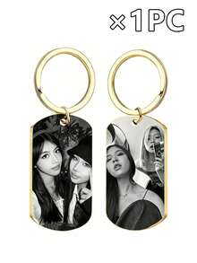 Llavero de metal personalizable, impreso con tu foto y texto, 4 estilos y 4 colores disponibles, paquete de 1 pieza, 3 piezas o 5 piezas. Perfecto como llavero, decoración de mochila, regalo de cumpleaños, regalo de aniversario y regalo del Día de San Valentín. - Multicolor - Ver 43