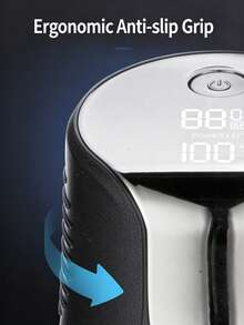 6-Head Electric Shaver For Bald Men, Magnetic Detachable Electric Razor, 6 Floating Rotary Shaving Heads, 800mAh Battery Capacity, LED Power Display, Type-C Charging, IPX7 Waterproof LED Display Wireless Head Shaver, Wet/Dry Use, Suitable For Men's Head And Face, Gift For Husband Or Father, Travel - Multicolor - View 8