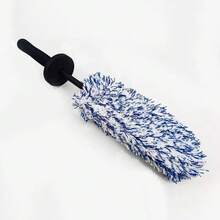 1pc 360° Rotatable Short Handle Wheel Rim Cleaning Brush, Ultra-Fine Fiber Material, Thorough Cleaning Without Damaging Car Paint, Durable Plastic Handle, No Battery Required, Suitable For Daily Car Wheel Rim Maintenance - Multicolor - View 13