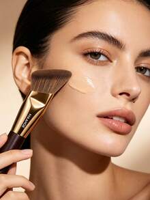 MAANGE 1支斜角方管底妝刷，合成纖維刷毛/超柔軟修容刷、遮瑕刷、化妝工具，適用於日常面部化妝，液體底妝刷/卡布基底妝刷，梳妝台/禮物 - 彩色 - 查看 9