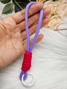 Último 1 pieza Lanyard de teléfono con diseño de bloques de color y dopamina, llavero, bolsa para teléfono, correa para llaves - Llavero con cordón - Ver 3