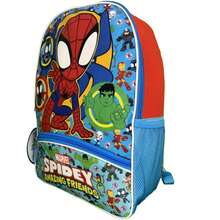 Marvel SPIDERMAN Fast Forward Kids Backpack- Spidey & Friends 16" Backpack Bottom Half Moon With 1 Front Pocket- Lightweight School Bookbag - 彩色 - 查看 4