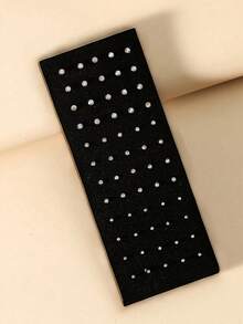 60pcs 2-Piece Set Straight Nose Studs, Small, Medium, Large - Silver + Multicolor - View 3