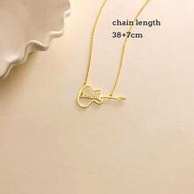 Customized Guitar Name Necklace For Women And Men, Stainless Steel Personalized Necklace Pendant, Chain Jewelry, Birthday Gift - Multicolor - View 9