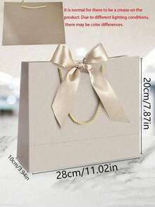 6/1pc Party Gift Bags With Ribbon, Portable Paper Gift Bags, Birthday Gift Bags, Wedding Party Gift Bags, Suitable For Wedding Bridesmaid Gifts, Party Gift Bags - Multicolor - View 5