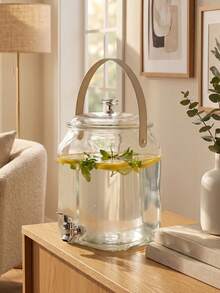 Plastic Beverage Dispenser Jar For Infused Water,Iced Tea,Lemonade,Party Kitchen Us Perfect For Homemade Fruit Water,Cold Tea,Punch,Sangria,Suitable For Home Kitchen,Backyard BBQ,Wedding,Picnic And Outdoor Party Drink Station. - Multicolor - View 7