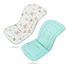 miracle baby Baby Stroller Seat Cushion, Children's Mat, All-Season Style, Stroller Accessories, High-View Stroller Baby Sleeping Pad - Bear, Rabbit, and Fox Gathering - View 2