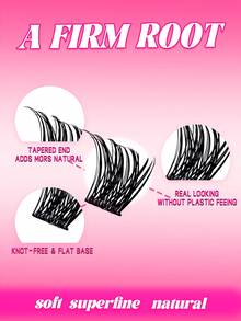 Bộ 144 sợi mi giả Miss Wink nhiều độ dài, 8-16mm, độ cong D 0.07mm, dày và cong, thích hợp để tự nối mi, trang điểm hàng ngày hoặc đi chơi. - màu đen - Xem 5