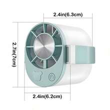 1pc Rechargeable Portable Neck Fan, Mini Neck Hanging Bladeless Fan, USB Charging, Rechargeable Mini Bladeless Fan, Air Cooler, Wearable Neck Strap Fan | Outdoor Cooling Accessory | Kitchen Gadget | Summer Travel Essential - Multicolor - View 9