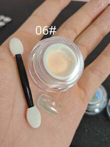 仙女極光鏡面效果美甲粉 0.5g/罐，居家DIY美甲沙龍裝飾亮粉，附塗抹工具 - 彩色 - 查看 17