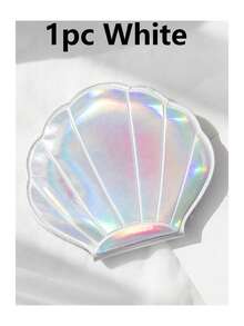 1-2pcs Cute Shell Portable Makeup Mirror, Portable Shell-Shaped Handheld Mini Makeup Mirror, Laser Glitter Mini Pocket Beauty Mirror, Lightweight Travel Mirror For Women And Girls, Mermaid Style Makeup Accessory, Suitable For Daily Touch-Ups, Outdoor Camping, Holiday Gift, Multiple Bright Colors Available For Daily Use - View 12