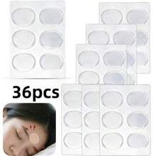 36 Peças Adesivos de Silicone para Sobrancelhas, Aparência/Alívio da Aparência da Pele, Transparente, Para Rugas nas Sobrancelhas e Pés de Galinha - Multicolorido - Visão 9