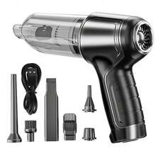 Car Vacuum Cleaner 7.4V 60W Powerful Strong Suction Handheld Mini Portable Wireless Cleaner Home Cleaning Machine - Schwarz - Übersicht 9