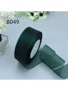 50 Yards Transparent Organza Snowflake Ribbon, 2.5cm Wide, DIY Gift Wrapping, Hair Accessories And Handmade Ribbon, Christmas, Valentine's Day - A - View 5