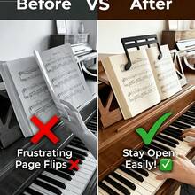 1pc Multifunctional Music Stand, Music Score Fixing Clip, Suitable For Fixing Piano, Guitar, And Violin Scores, Suitable For Music Enthusiasts - Multicolor - View 8
