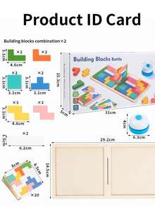 Children's Early Education Puzzle Block Toy For Parent-Child Battle, Logic Thinking And Concentration Training - Multicolor - View 4