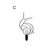 1pc Outdoor Metal Iron Snail Decoration, Garden Yard Balcony Flower Pot Stake - A - View 10