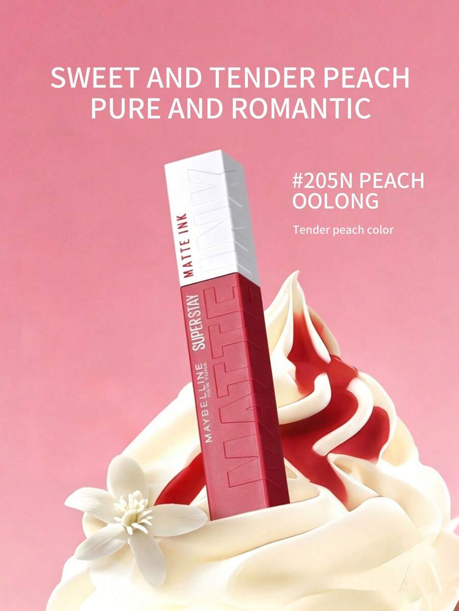 Maybelline 美寶蓮 S SUPERSTAY MAT INK 205N CN 5ML 復古玫瑰色 長效霧面唇彩 - #205N Peach Oolong - 查看 1