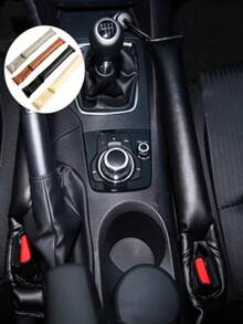 2/1pc Universal Car Seat Gap Filler Pad, Soft Anti-Leak Cushion, Faux Leather Gap Filler, Isolation Pad, Car Interior Decoration - A - View 2