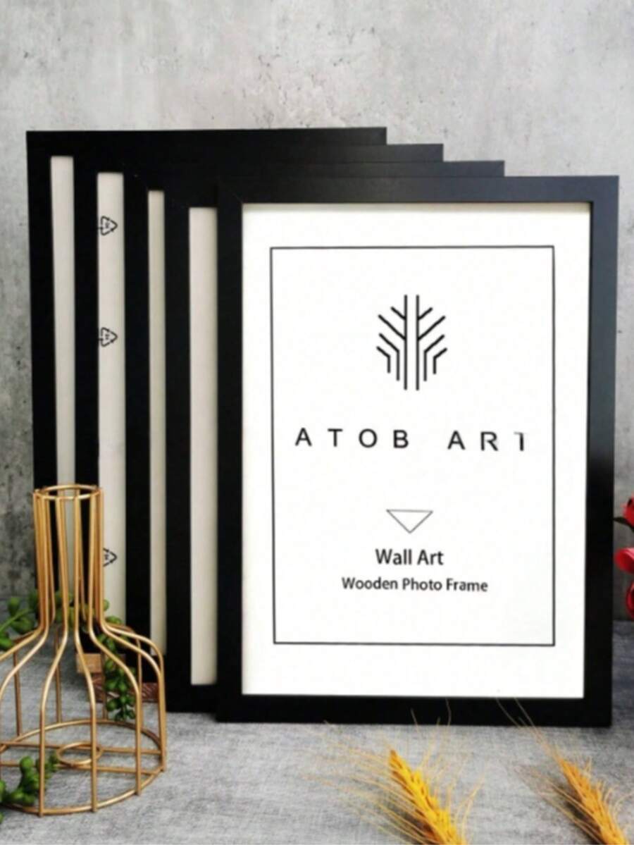 Wooden Photo Frame Set, Perfect For Photo Walls. Freestanding Or Wall-Mounted, Ideal For Photo Decoration And Gifts For Birthdays, Graduation & Keepsakes.(Does Not Include Photo Paper) - A - View 1