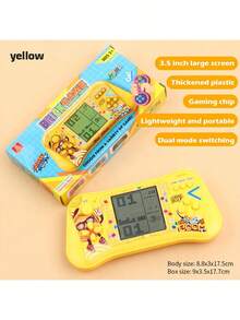 1pc Kids Electronic Building Block Elimination Game Console, Educational Early Learning Thinking Puzzle Toy, Portable Push-And-Play Toy Gift For Boys, Girls And Students - 彩色 - 查看 14
