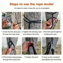 Camping Hammock, Portable Single And Double Hammock With Tree Straps And Carrying Bag, Suitable For Yard Use - Perfect For Travel, Backpacking, Hiking And Outdoor Camping Gear, Great For Outdoor Activities, Beach And Camping - Multicolor - View 7