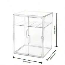 Estantería de gran capacidad para almacenar biberones y pañales con puertas y estantes dobles, adecuada para guardar diversos artículos de bebé en la sala de estar, dormitorio, etc. - Blanco - Ver 9