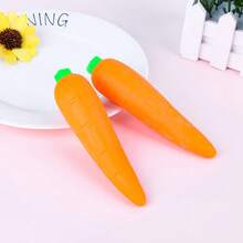 This Novel Fidget Toy Is Made Of Soft TPR With A Unique Feel. Stretch And Squeeze It To Relieve Stress. A Fun, Creative Carrot-Shaped Desk Ornament To Help You Unwind Anytime! - Multicolor - View 7