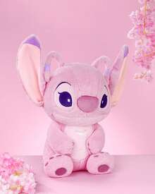 Miniso Disney Lilo & Stitch Collection 18 Inch Basic Sitting Plush Toy, Soft Pink Angel Stuffed Doll Large Fluffy Decor Pillow Gift For Girls & Disney Fans - Pink - View 4
