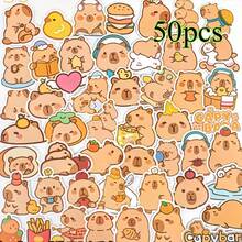 50pcs Capybara Cartoon Stickers - Cute Panda Decals For Phone, Laptop, Water Bottle And Guitar - Durable Decoration With Whimsical Designs - Sticker - View 9