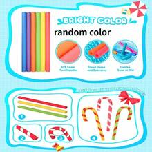 1 Pack Flexible Colorful Swimming Noodle: 2 Hollow PE Foam Pool Floats, Suitable For Adult Swimmers - For Swimming, Floating And Pool Party Entertainment - Includes Easter, Thanksgiving, Christmas And Halloween Themes - Colored Hollow - View 4