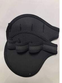 MKAS 1 Pair Unisex Non-Slip Weighted Cross Training Gloves, Weightlifting Dumbbell Grip Palm Pads, Fitness Sports Hand Protection Pads, Gym Accessories - Black - View 10