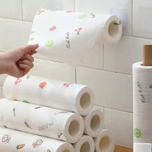 50/100/200pcs Disposable Slouchy Cleaning Cloth, Thickened Kitchen Paper Towels, Non-Stick Oil Dishwashing Cloth, Dry & Wet Dual Use, Cleaning Paper Towels, Random Pattern - Multicolor - View 7