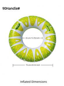 Adult Inflatable Swim Ring, Fruit Print Pool Float, Watermelon/Lemon/Lime/Orange/Kiwi/Dragon Fruit PVC Floating Ring - Lime Swimming Ring - View 15