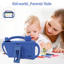 Kids Tablet 7 Inch Android 13/ Unisoc 7731E 4-Core/2GB RAM + 32GB ROM/ 802.11b WIFI 2.4G/1280x600px IPS Resolution Screen / Dual Camera 0.3MP+2.0MP/Parent Control/Pre-Installed APPs/Learning Educational Tablet With Case - 藍色 - 查看 7