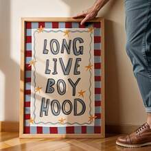 Retro Wall Arts Long Live Boy Hood Posters Long Live Boy Hood Canvas Prints Nostalgic Wall Decor Canvas Art Print For Living Room Bedroom Dorm Housewarming Gifts Birthday Gifts Anniversary Gifts Unfr - A - View 2
