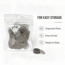 200入/包，新款金屬過濾網，煙管配件灰燼過濾網，金屬過濾圓盤，煙管專用擋灰配件，袋裝過濾網，抽煙配件工具！ - 200片/包 - 查看 5