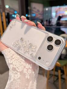 新款時尚奢華蝴蝶水鑽手機殼，適用於 iPhone 18 Pro Max/18 Pro/18/17 Pro Max/17 Pro/17/16 Pro Max/16/16 Pro/16 Plus/15/15 Pro Max/15 Pro/15 Plus/11/13/14 Pro Max/13 Pro/13 Pro Max/14 Pro/14 Pro Max/14 Plus，高端美學風格，耐磨防刮、防震防摔，日常使用全方位保護 - 無色 - 查看 6