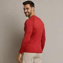 Kit 2 Camisas Térmica Segunda Pele Masculina UV50+ – Proteção Solar, Treino e Praia - Vermelho/Vermelho - Visão 8