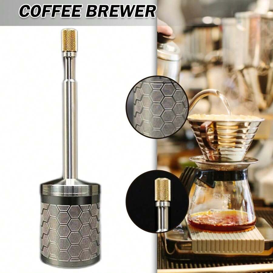 French Coffee & Tea Press Maker Stainless Steel Full Bodied Coffee Press Maker - Multicolor - View 1