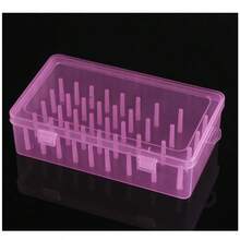 1 pieza Caja de almacenamiento de 42 carretes de hilo de coser, soporte de carrete de plástico transparente, caja de almacenamiento de bordado, caja de herramientas de bordado y costura, estuche de agujas de gran capacidad portátil, caja de costura manual, adecuada para accesorios de costura, bordado y acolchado DIY. - Multicolor - Ver 12