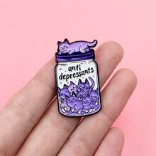 Lapel Enamel Pins And Brooches Badge Pins For Backpacks Bags Backpack Cool Decoration Friend For Gifts - Multicolor - View 8