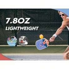 Pickleball Paddles,Double-Sided Pattern Pickle Ball PaddlesSet Of 2 With Non-Slip Ergonomic Absorbent Soft Grip PickleBall Rackets 2 Pack,Pickleball Set Sport Gifts,Black,Standard X3XT - Color Pop Paddles - View 5