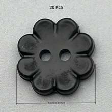 20/30/40/50/60入 1.2-1.5cm 鮮亮糖果色 8瓣梅花形 素色/混色樹脂塑膠鈕扣，適用於兒童服飾、髮飾、針織毛衣、夾克、手工縫製裝飾鈕扣，情人節禮物DIY材料，DIY服飾與手工藝，美術用品，縫紉配件 - 八瓣花 - 查看 27