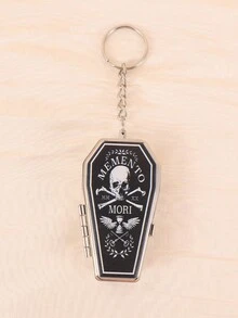 Cabin puff 1pc Coffin-Shaped Mini Ashtray With Flip Lid, Gothic Style, Portable For Outdoor, Car And Other Scenes, Smoking Accessory Gift - One Size Fits All - View 7