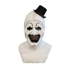 Terrifying Clown Costume From A Horror Movie In Stock For Cosplay And Stage Performances - Latex Hood (no Blood) - View 1