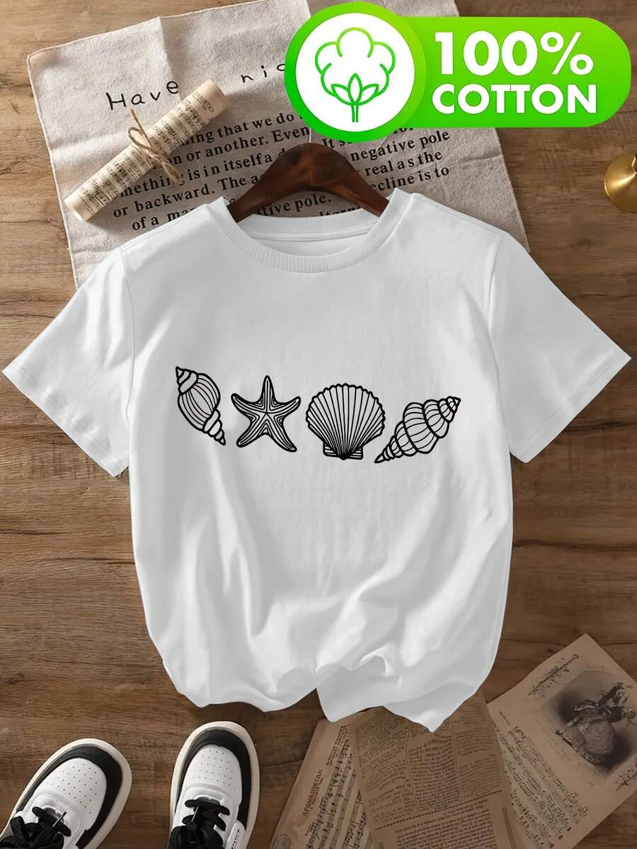 Women T-Shirts - [White] - View 1