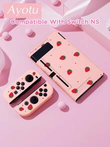 Ayotu Casing TPU Ultra Tipis Motif Stroberi & Polkadot Merah untuk Switch OLED/Lite/New Switch2 (2025). Kompatibel dengan Dock, Tidak Perlu Dilepas. Tahan Benturan & Debu. Tersedia Berbagai Warna. Romantis Musim Semi, Gaya Pedesaan, Hari Valentine, Tahun Baru, Kembali ke Sekolah. - View 14